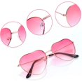 thumbnail image 2 of 2 pares de gafas gafas hippie en forma de corazón accesorios para disfraces hippie, montura dorada Sailing Electrónica, 2 of 5