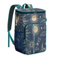 thumbnail image 1 of Celestial Print Gothic Backpack Cooler – Leakproof Insulated Cooler Bag with Moon, Star, and Night Sky Pattern, 1 of 2