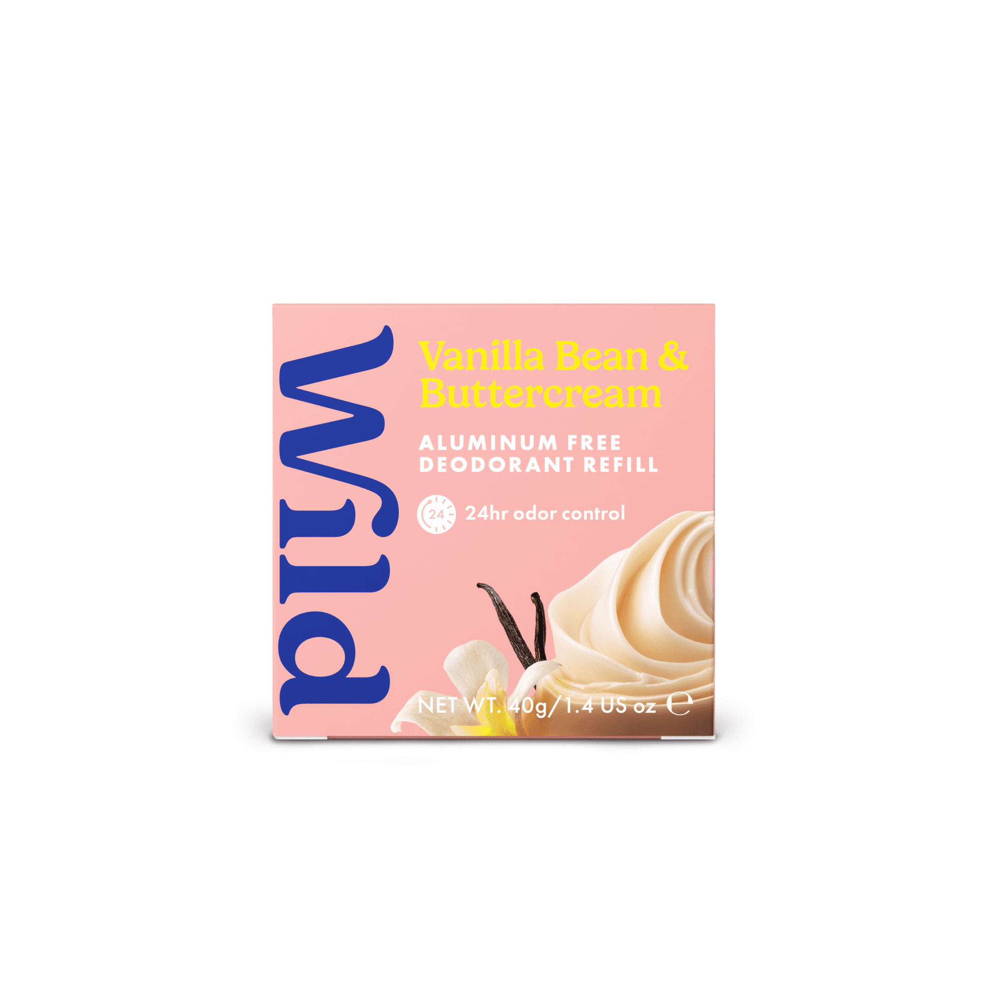 Wild Stick Deodorant Refill, Vanilla Bean & Buttercream. Aluminum Free, for Women and Men, 1.4oz