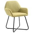 thumbnail image 6 of vidaXL Dining Chairs Accent Arm Chair with Metal Legs for Living Room Fabric, 6 of 174