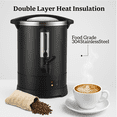 thumbnail image 3 of 12/14 L/18 L Coffee Urn-3.8 gal Double Wall Commerical Coffee Maker for Buffet Catering Wedding Gathering,Large Capacity Hot Coffee Dispenser, 3 of 6