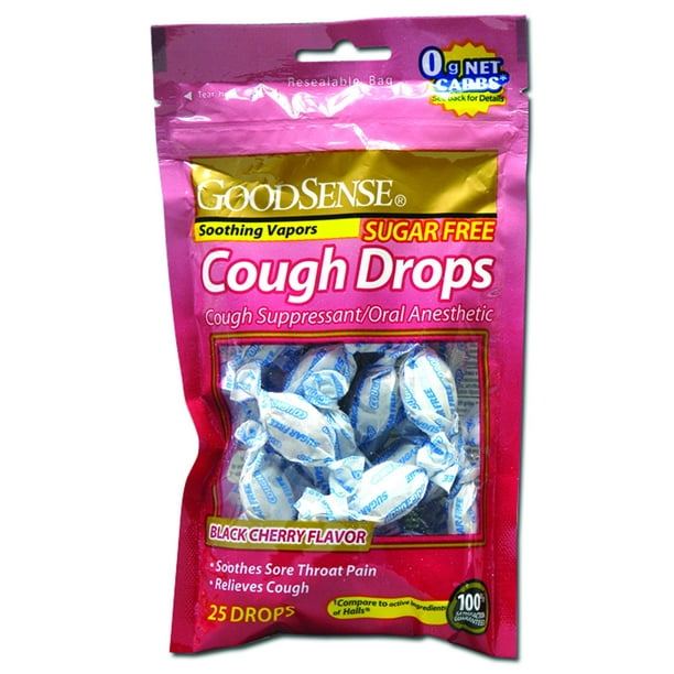SugarFree Cough Drops, Black Cherry (25 Count)