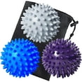 thumbnail image 6 of InnotechSC Spiky Massage Balls Pack of 3 Muscle Roller Lacrosse Balls for Plantar Fasciitis Back Shoulder Pain Relief Foot Muscles, Trigger Point Yoga, Deep Tissue, Stress Reflexology, 6 of 7