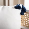 thumbnail image 3 of SAFAVIEH Larzon Pillow White / Navy, 3 of 3