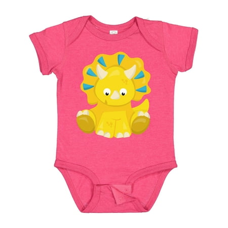 

Inktastic Cute Dinosaur Baby Dinosaur Dino Triceratops Gift Baby Boy or Baby Girl Bodysuit