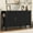 Black, variant on Modern Sideboard with 3 Drawers,Wave-Pattern Storage Buffet Cabinet with Hooks,for Kitchen Living Room,Dining Room