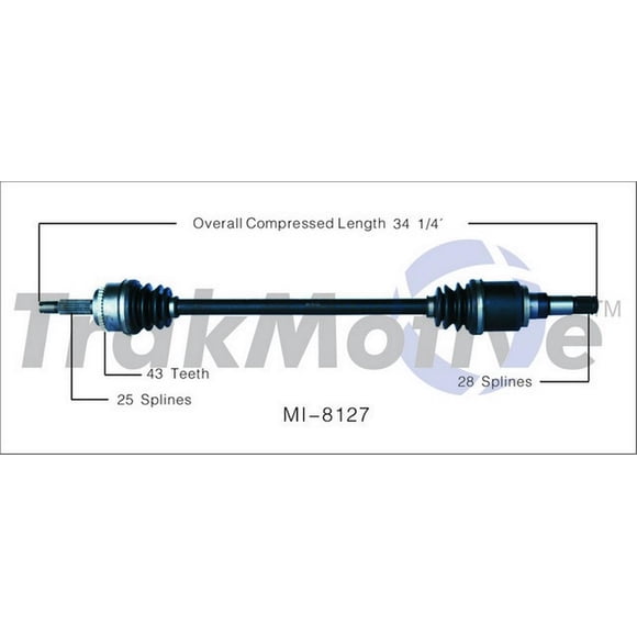 TrakMotive MI-8127 CV Axle Shaft