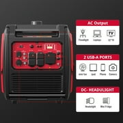 PowerSmart 4800-Watt Portable Gas Inverter Generator, RV Ready, CO Sensor for Home Backup Outdoor