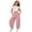 Pink, variant on Girls Pants Kids Summer Beach Solid Casual Long Trousers Soft Breathable Black 2-3 Years