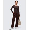 thumbnail image 4 of CRZ YOGA Softembrace Boat Neck Long Sleeve Top, Casual, Ultra Soft,  Shirts for Women, 4 of 6