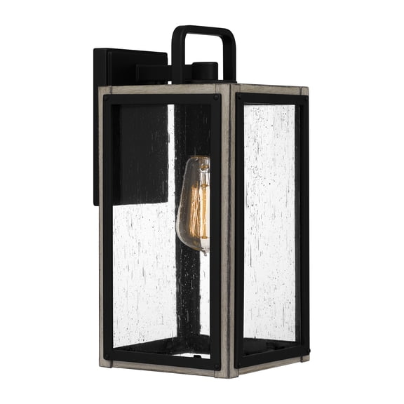 Bramshaw 1-Light Matte Black Outdoor Wall Lantern