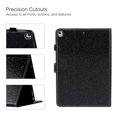 thumbnail image 3 of Allytech 10.2" iPad Case, iPad 10.2" 8th 7th Gen Case,PU Leather Glitter Slim Folio Flip Smart Cover Auto Sleep Wake Full Protection Pencil Holder Case Cover for Apple iPad 10.2 2020/2019,Black, 3 of 7