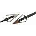 thumbnail image 4 of Serrated Arrowheads Hunting Tips Pack of 12 for Carbon, Crossbow, Aluminium, and Fibreglass Arrows, B-100 Grains, 4 of 5