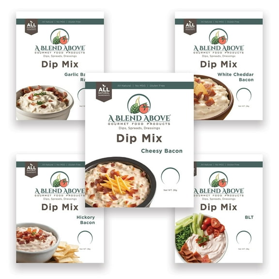 A Blend Above Bacon Lovers Dip Mix, 5 Count (Pack of 1)