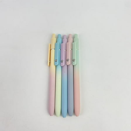 Quintrix Ball point pens, 5pcs 0.5mm Quick Dry Black