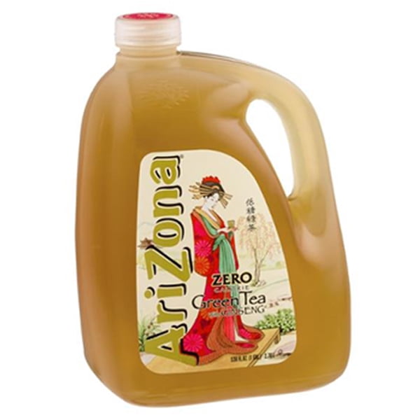 Arizona Tea Zero Calorie Green Tea 128 Oz Gallon Pack of 4