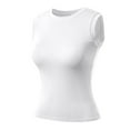 thumbnail image 4 of QHFBli Tank Top for Women with Built in Bra 2235 Summer Slim Sexy Camisole Tops Casual Comfy Yoga Workout Padded Tank Shirts, 4 of 9