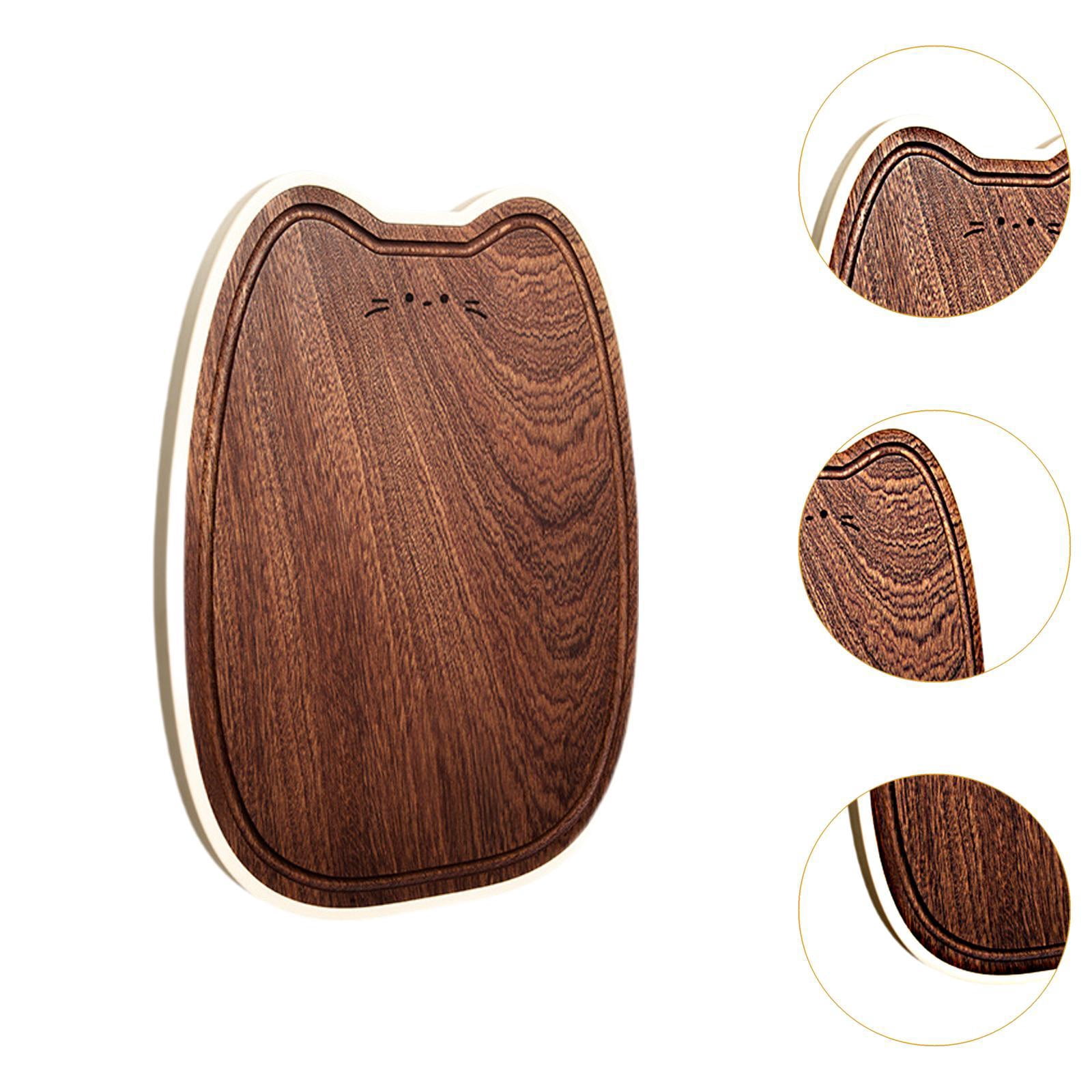 Fiocias Wood Chopping Board Bread Tray Kitchen Gadget Serving Tray Multipurpose Portable