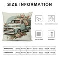 thumbnail image 5 of JRXY Spring Pillow Covers Flowers Truck Decorative Pillow Cases Summer Decorations Farmhouse Home Decor Cushion Case for Couch Sofa White, 5 of 5