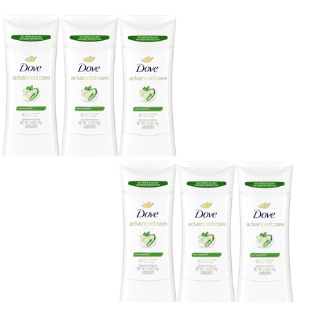 Dove Beauty Advanced Care Cool Essentials 72-Hour Antiperspirant & Deodorant Stick, 6 Pack
