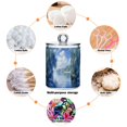 thumbnail image 6 of Yayeee 2 Pack Qtip Holder Bathroom Cotton Swab Canister with Lid Clear Dispenser Set, Plants and River, 6 of 6
