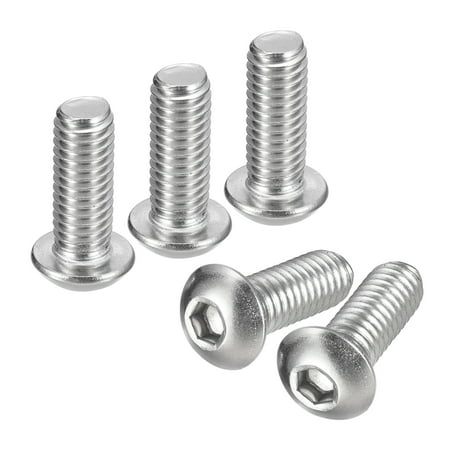 

3/8-16x1 Button Head Socket Cap Screws 20 Pack 304 Stainless Steel Screws