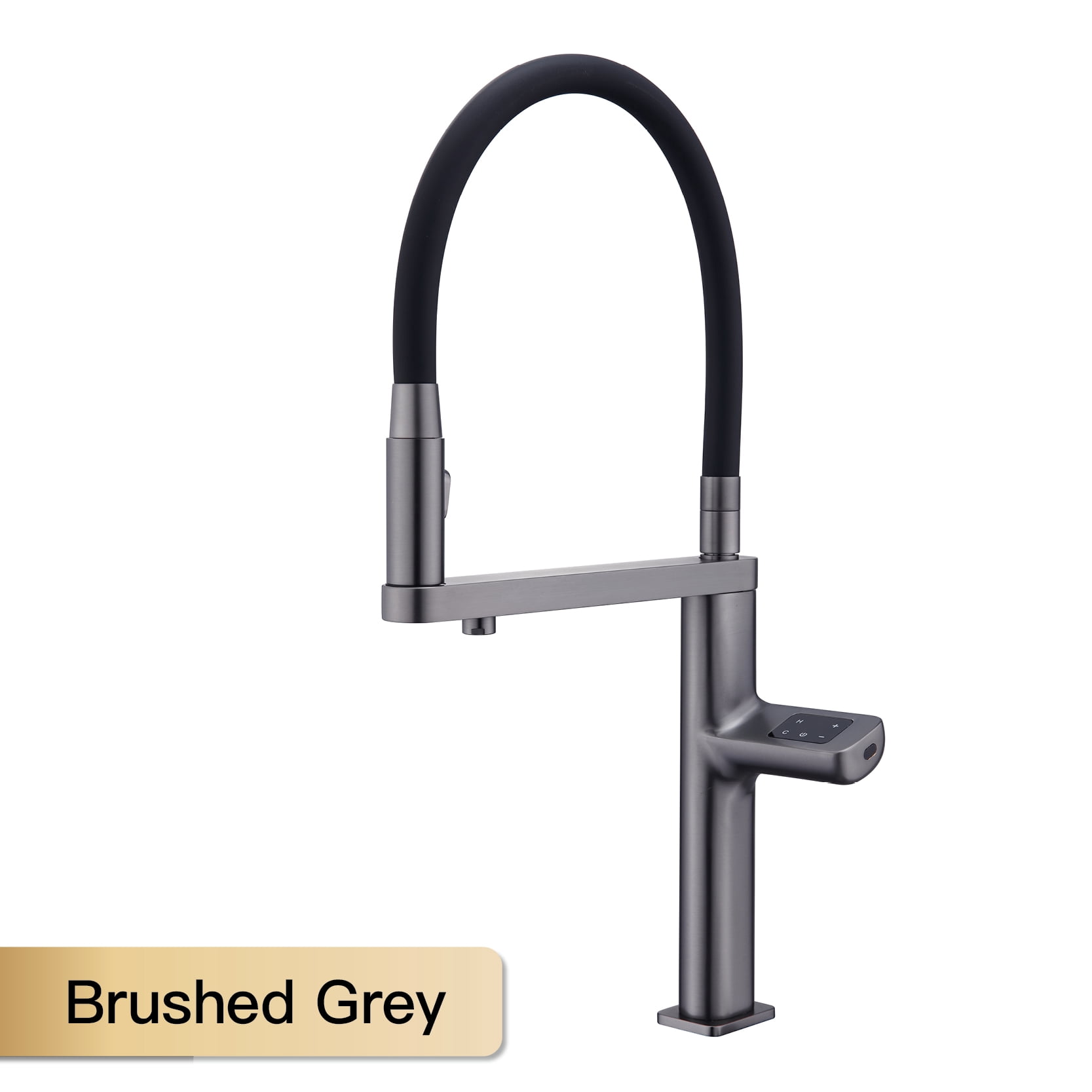 Brass kitchen faucet with induction digital display design, hot and cold water sink faucet with filtered water
