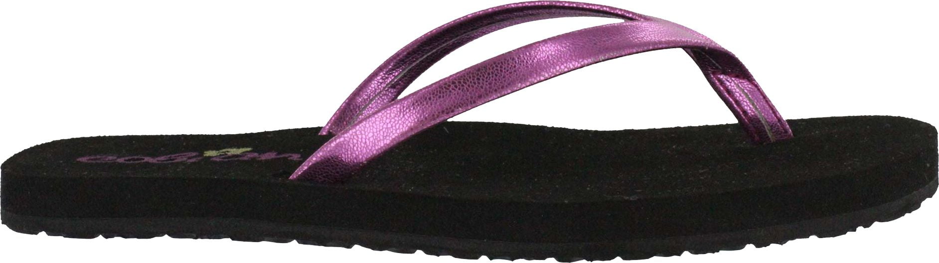 shimmer flip flops