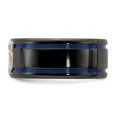 thumbnail image 3 of Edward Mirell Black Ti Blue Anodized w/ SS Police Shield Tag 10mm Band, 3 of 7