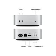Apple Mac mini MCX44LL/A Desktop Computer, Apple M4 Pro, 24 GB, 512 GB SSD, Mini PC, Silver