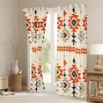 thumbnail image 3 of YST Tribal Aztec Curtains & Drapes Hippie Bohemian Blackout Curtains, Abstract Artwork Curtains Exotic Style Black Out Curtains,Window Drapes Beige Red Grey Black, 3 of 6
