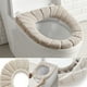 thumbnail image 5 of Paño de baño suave, grueso, elástico, lavable, fácil de instalar y limpiar, cómodo, funda para asiento de inodoro, color gris, 5 of 8