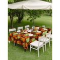 thumbnail image 3 of Outdoor Tablecloth with Umbrella Hole and Zipper, Sage Green Pumpkin Fall Rectangle Table Cloth 60x120 Inch Waterproof Tablecloth, Thanksgiving Maple Leaves Autumn Picnic Table Cover for Patio, 3 of 7