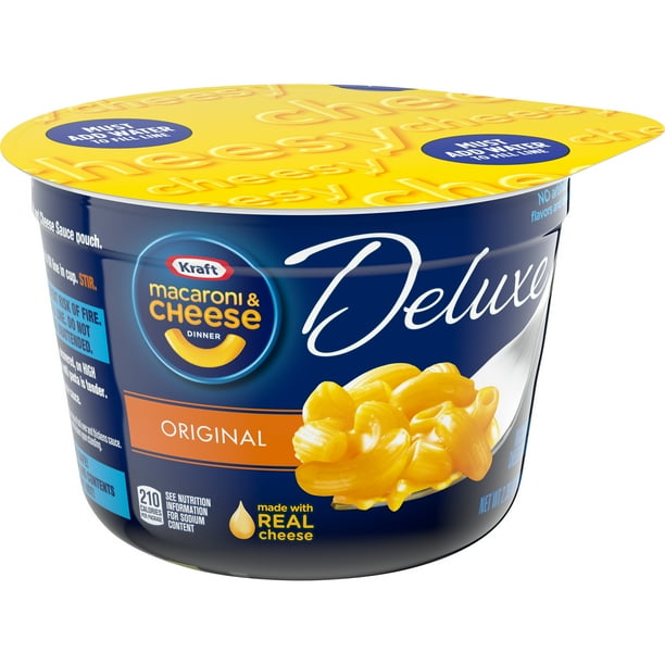 Kraft Deluxe Original Macaroni and Cheese Dinner Cups, 2.39 oz Cup