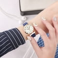 thumbnail image 3 of Resicozy Women's Watches for Ladies Female Wrist Watch Leather Thin Casual Simple Quartz with Date Calendar Blue#2, 3 of 4