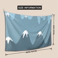 thumbnail image 6 of ZICANCN Funny Tapestry for Bedroom Aesthetic,Blue Mountains Alps Snow Pattern Wall Tapestry for Living Room 60x40 Inches, 6 of 8