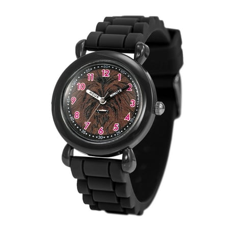 Disney Star Wars Chewbacca Boys' Black Plastic Watch, 1-Pack