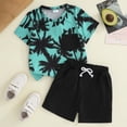 thumbnail image 2 of GXWEA Toddler Boy Summer Clothes Boys Clothes Size 6 Boy Clothes Kids Boy'S Summer Outfits Shorts Sleeve Crewneck T Shirt Tops Tees Shorts Sets Boy'S, 2 of 9