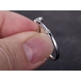 thumbnail image 3 of 1CT Round Cut Lab Created Diamond Women's Engagement Ring 14K White Gold Plated, 3 of 5