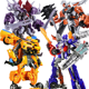 thumbnail image 5 of Juguete de transformación modelo de coche King Kong robot Bumblebee dinosaurio cable de acero hecho a mano aleación niños niño, 5 of 5