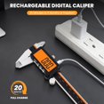 thumbnail image 2 of Calibrador digital HARDELL de 15 cm recargable con pantalla naranja, 2 of 8