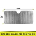 thumbnail image 4 of Auto Drive Lightweight Silver Accordion Sunshade 1 pack,63" x 28.5", 4 of 13