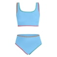 thumbnail image 2 of Shadoumai Girls Two Piece Swimsuits For Kids Teen Bikini With Adjustable Ties And UPF Sun, 2 of 5
