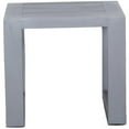 thumbnail image 1 of Paris Outdoor Aluminum Frame Grey End Table, 1 of 3