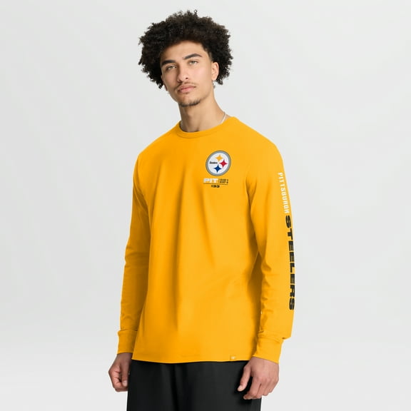 Men's Fanatics Gold Pittsburgh Steelers Clock Management Legacy Long Sleeve T-Shirt