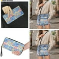 thumbnail image 3 of ZUXONGSY Palm Tree Boat Print Hobo Bag and Wallet Set for Women Lady, Leather Crossbody Satchel Purse and Wallet Set Multi Pocket Shoulder Messenger Purse with Adjustable Strap, 3 of 5