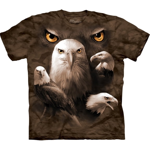 Eagle Moon Eyes Collage Kids T-Shirt - Kids X-Large
