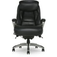 thumbnail image 4 of Serta Lautner Executive Office Chair, SmartLayers™ and ComfortCoils® Technology, Adjustable Lumbar, Black Bonded Leather and Gray Mesh, 4 of 15