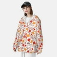 thumbnail image 3 of Balery Hello Autumn Maple Leaf Sudadera ligera de manga larga con capucha y protección solar UPF 50+ para hombre y mujer, ideal para pesca y running-Small, 3 of 7