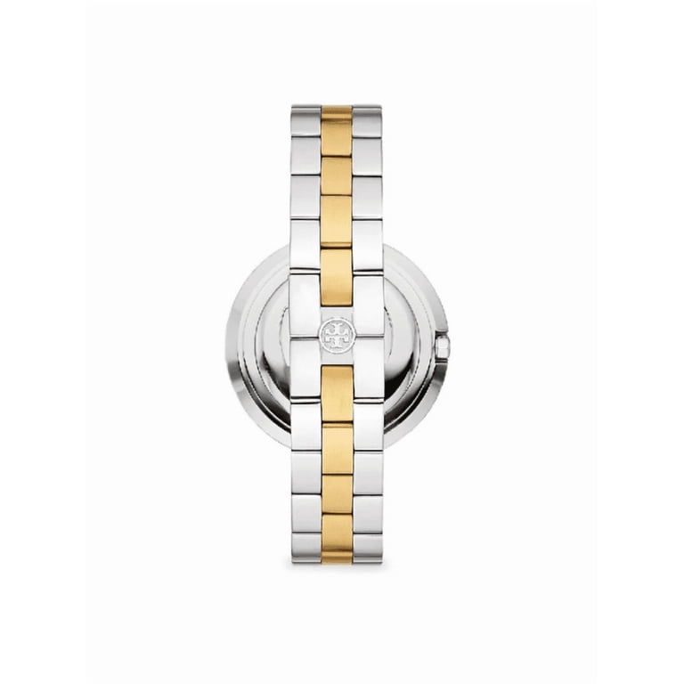 Tory Burch Two-Tone Gold and Silver Round Dial Watch Small Miller Watch: Women main image 3